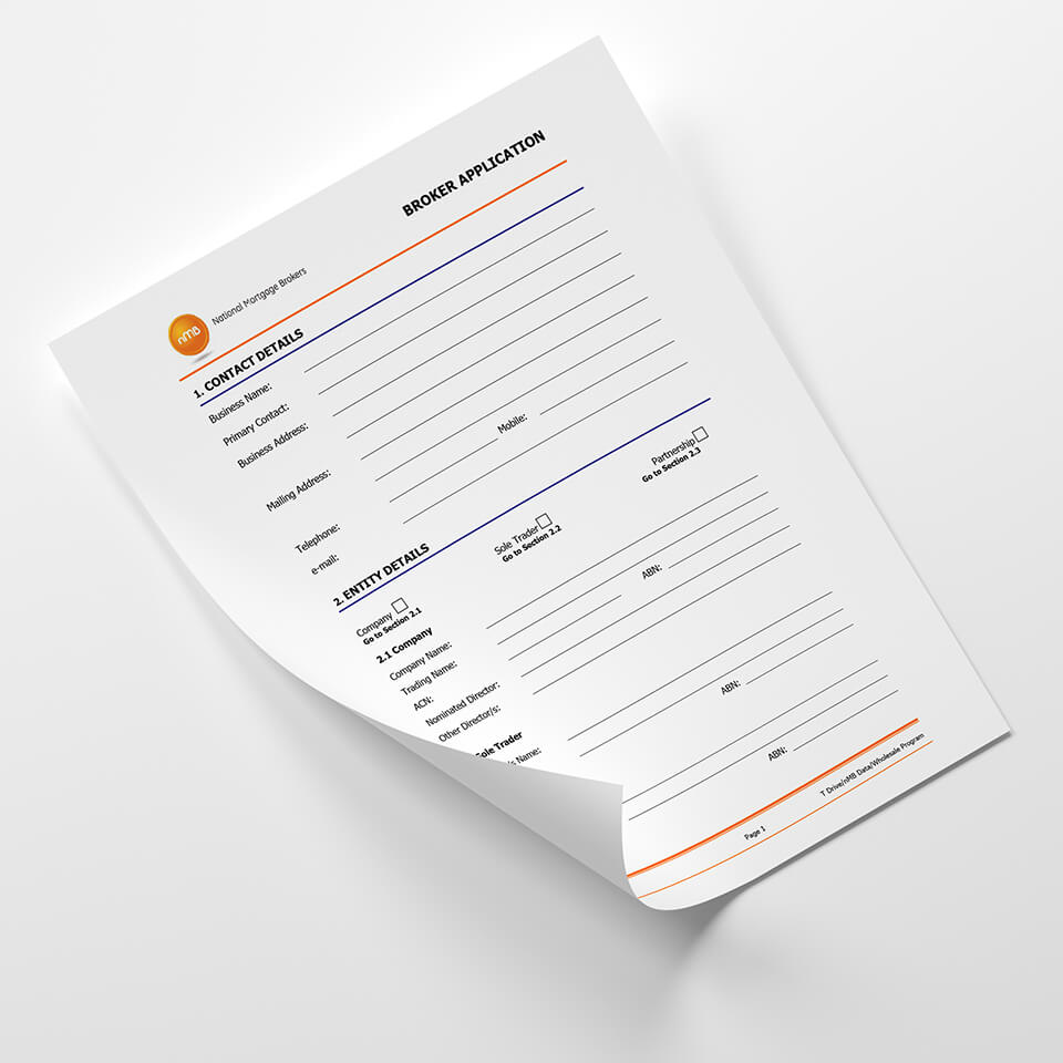 nMB Broker Application form